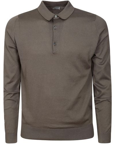 John Smedley Bradwell Shirt Ls - Gray