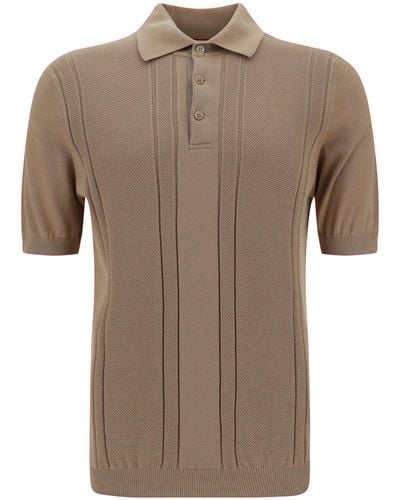 Brunello Cucinelli Polo Shirts - Brown