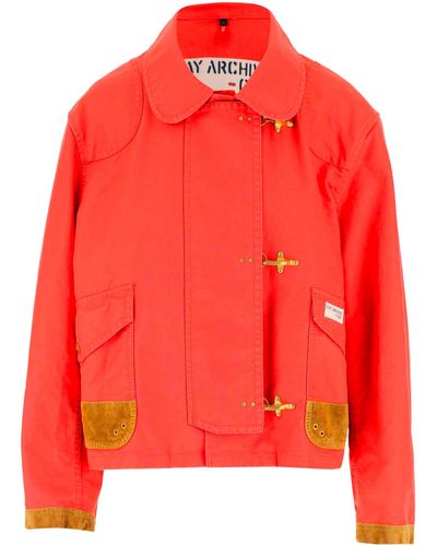 Fay Cotton Jacket - Red