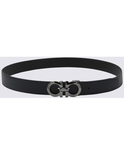 Ferragamo Ultramarine Leather Belt - Black