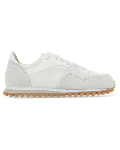 Spalwart Mesh And Suede Marathon Trail Trainers - White