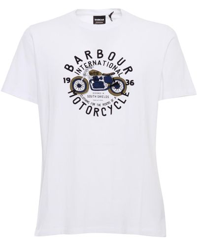 Barbour T-Shirt With Print - White