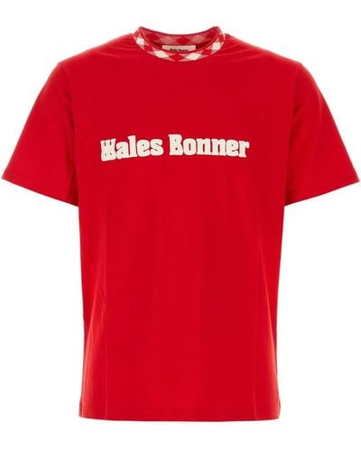 Wales Bonner Cotton Sorbonne 56 Oversize T-Shirt - Red