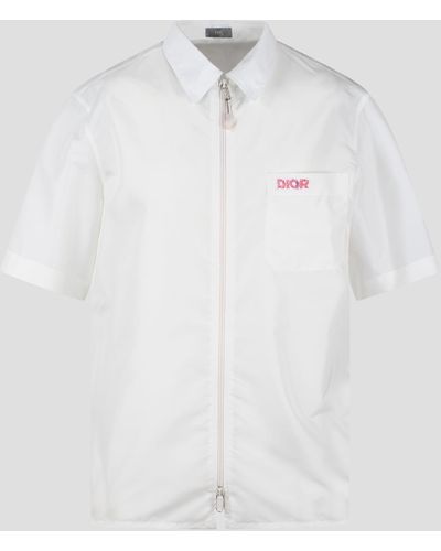 Dior Poplin Zipped Shirt - White