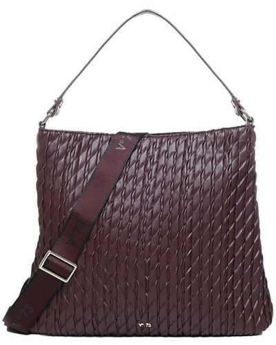 V73 Quilted Rossy Tote Bag - Purple