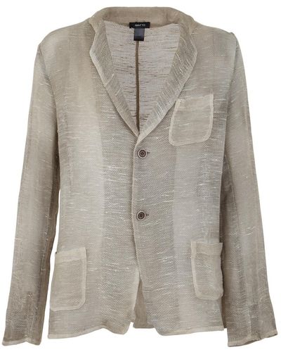 Avant Toi Camouflage Net Fabric Jacket - Grey