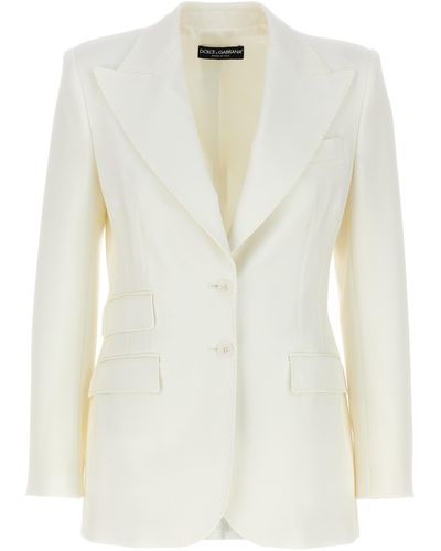 Dolce & Gabbana Turlington Blazer Jackets - White