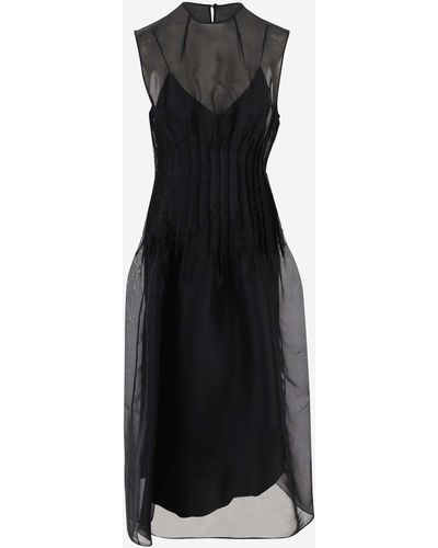 Khaite Wes Silk Dress - Black