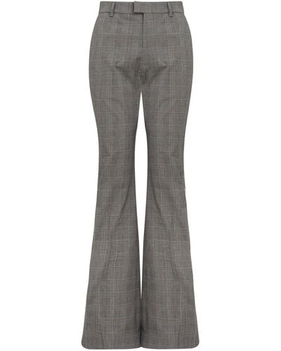 Vivienne Westwood Motif Flared Pants - Gray