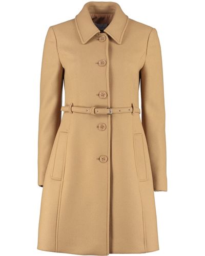 RED Valentino Wool And Cashmere Coat - Natural