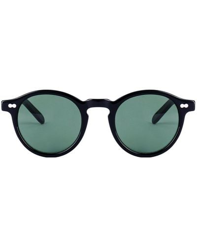 Moscot Miltzen Round Frame Sunglasses - Green