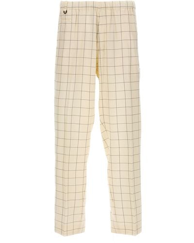 Undercover Check Trousers - Natural