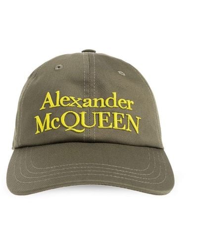 Alexander McQueen Baseball Cap, - Green