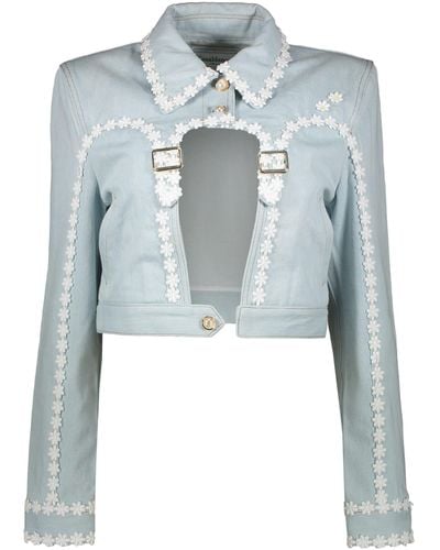 Casablancabrand Embroidered Jacket - Blue