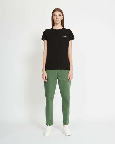 John Richmond T-shirt With Contrasting Logo On The Front - Green