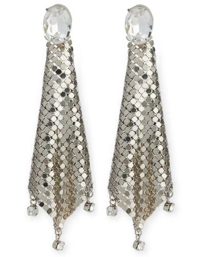 Silver hot sale mesh earrings