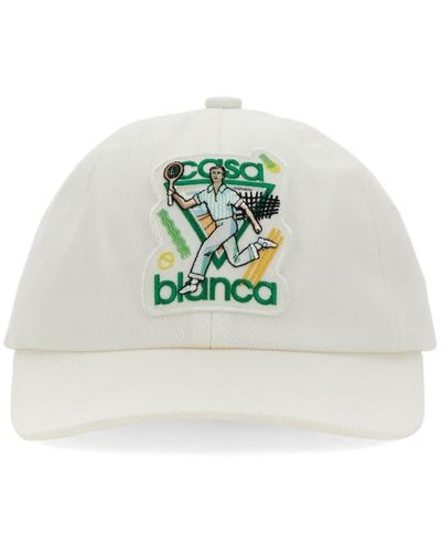 Casablancabrand Baseball Hat With Logo - White