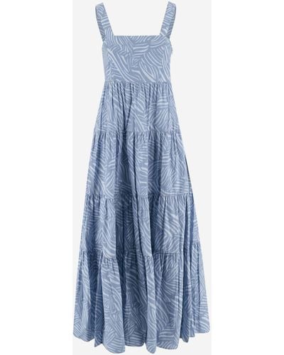 Michael Kors Stretch Cotton Dress - Blue