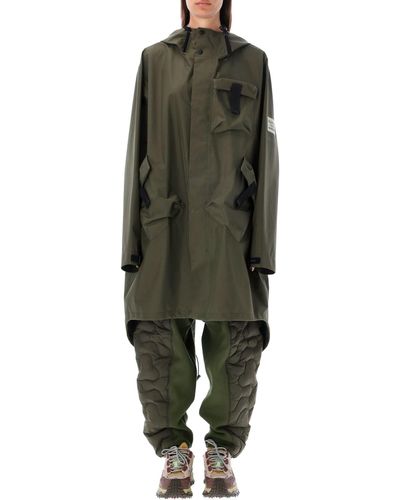 Moncler Genius Menger Parka Coat - Green