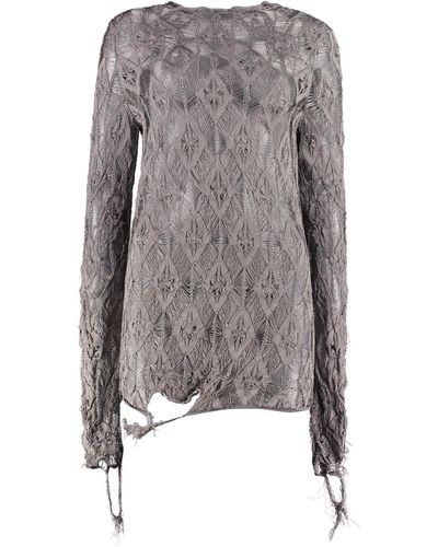 Maison Margiela Knitted Top - Gray