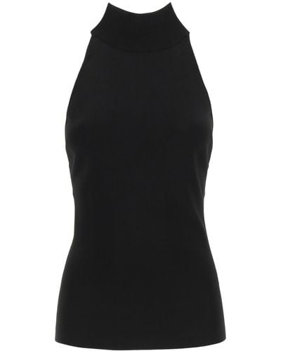 Givenchy Open Back Knit Top - Black