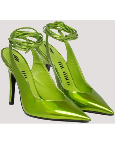 The Attico Venus Court Shoes - Green