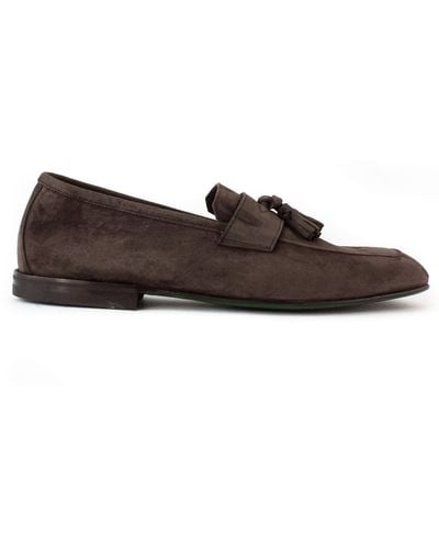 Green George Suede Loafer - Brown