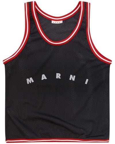 Marni Basketball Tote Bag - Red
