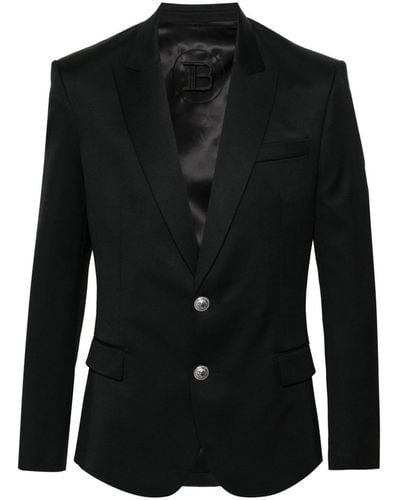 Balmain Single-breasted Jacket - Black