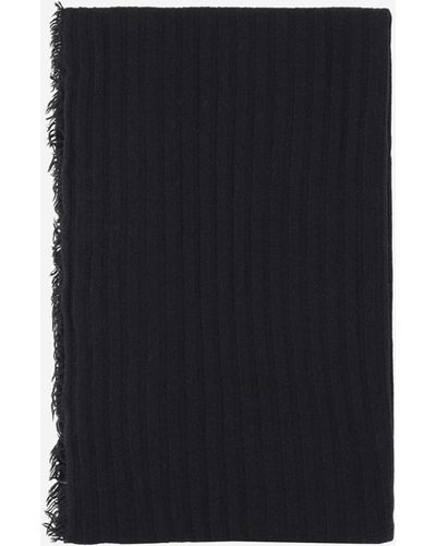 Faliero Sarti Cashmere And Wool Blend Scarf - Black