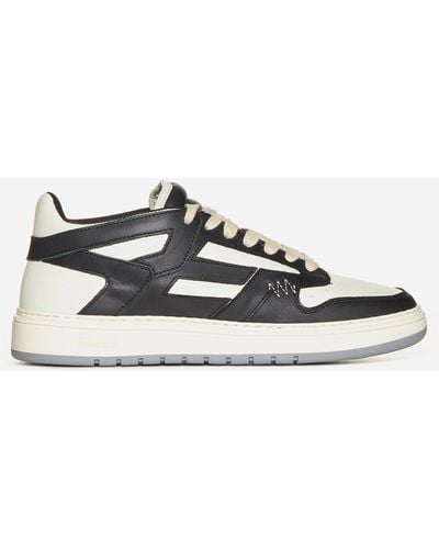 Represent Reptor Leather Low Trainers - White