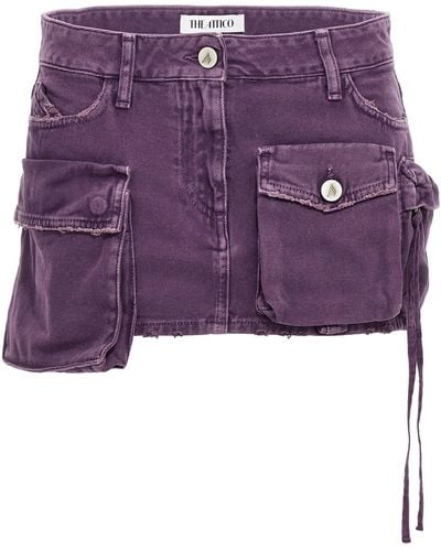 The Attico Fay Skirts - Purple