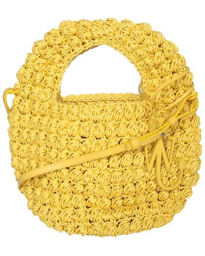 JW Anderson Popcorn Basket Large Bag - Yellow