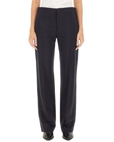Isabel Marant Low-waisted Loose Fit Pants - Blue