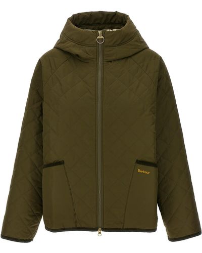 Barbour 'Glamis' Hooded Jacket - Green
