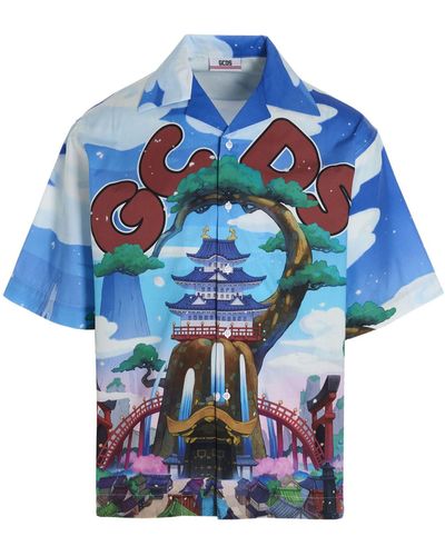 Gcds One Piece Capsule Shirt - Blue