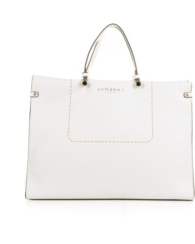 Ermanno Scervino Petra Shopping Bag - White