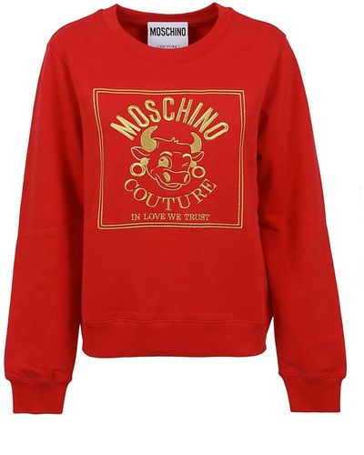 Moschino Couture Logo Sweartshirt - Red