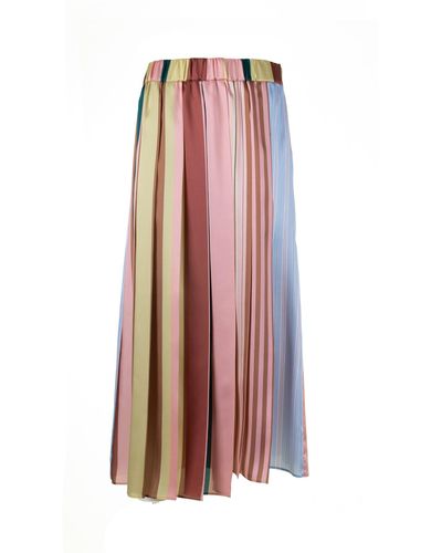 Weekend by Maxmara Multicolored Pleated Skirt