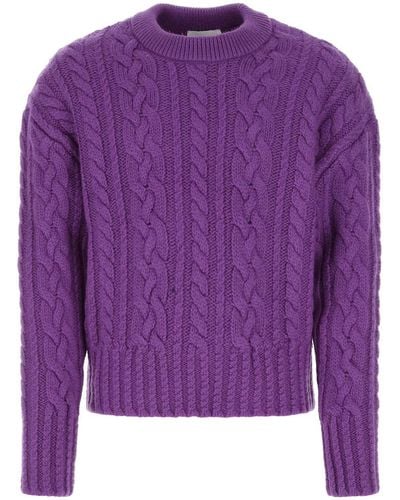 Ami Paris Wool Sweater - Purple