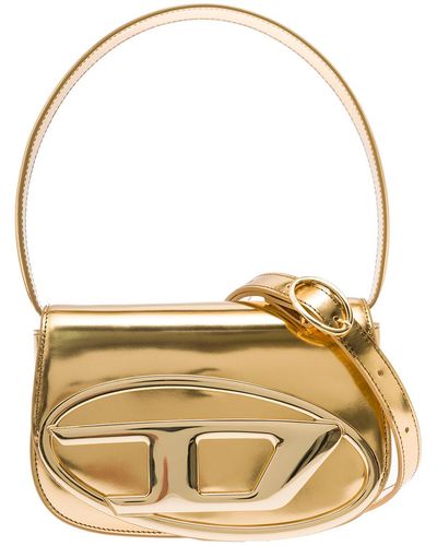 DIESEL 1Dr-Colored Handbag With Electroplated Oval D Plaque - Metallic
