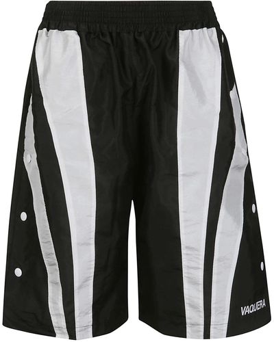 VAQUERA Windbreaker Snap Shorts - Black