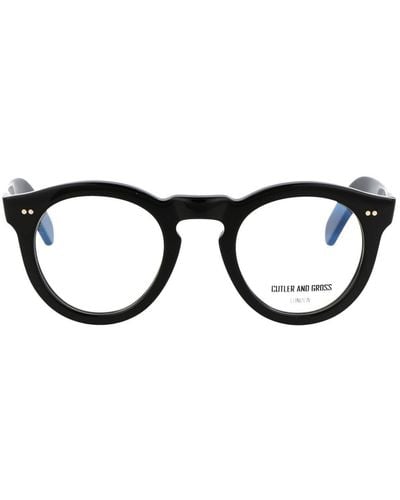 Cutler and Gross Round Frame Glasses - Black