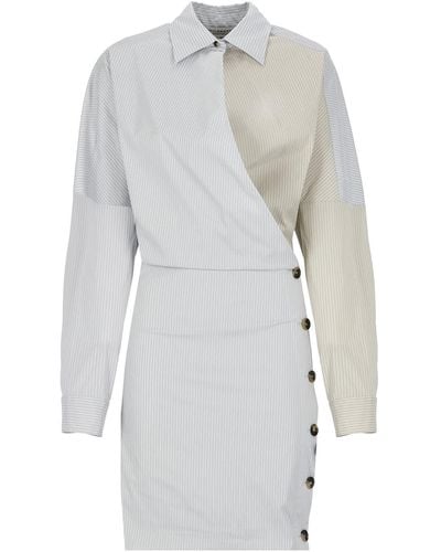 Philosophy Di Lorenzo Serafini Dress With Buttons - White