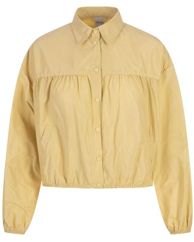 Aspesi Technical Polyester Taffeta Shirt - Yellow