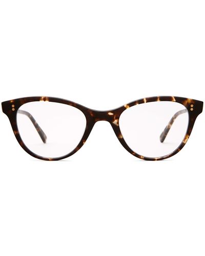 Mr. Leight Taylor C Leopard Tortoise-Antique Glasses - Black