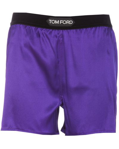 Tom Ford Logo Shorts - Purple