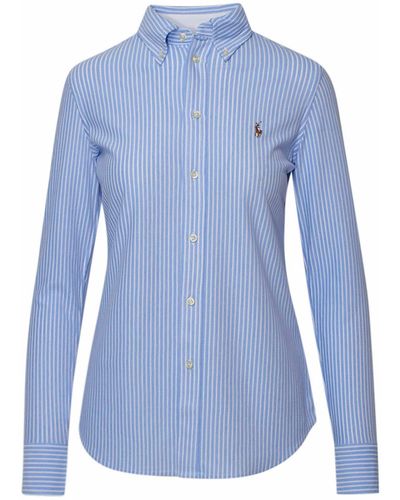 Ralph Lauren Striped Long-sleeve Shirt - Blue