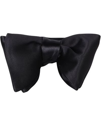 Tom Ford Satin Bow Tie - Black