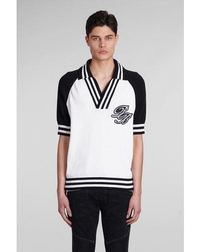 Balmain Polo In White Cotton